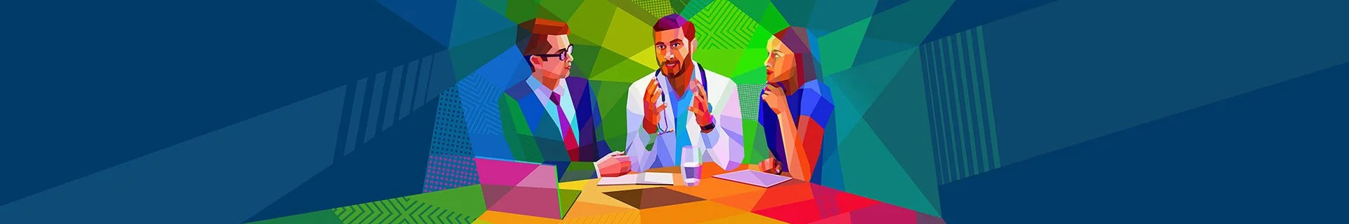  Responsive digital illustrations, Health tech branding visuals 
