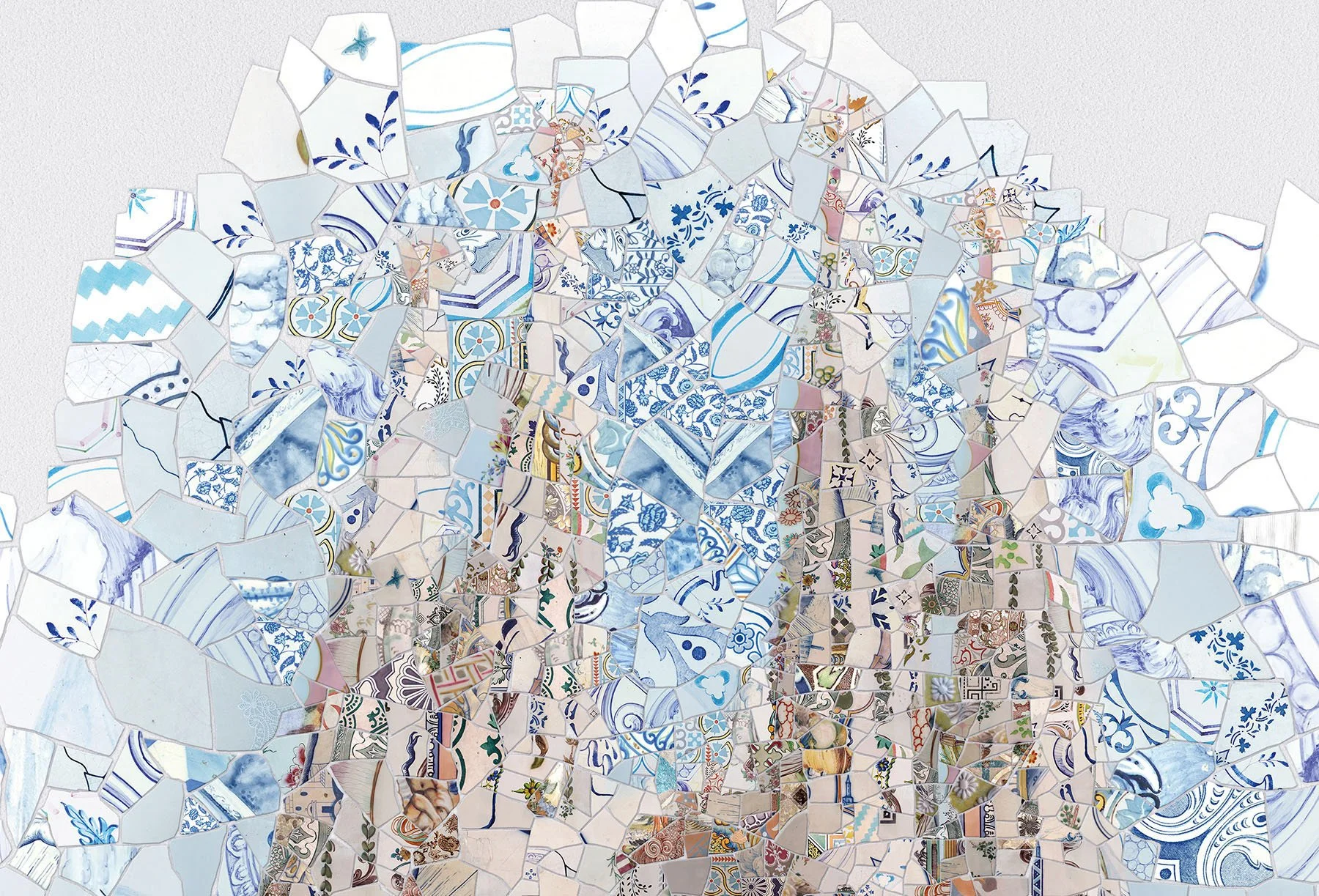  Digital art with trencadis mosaic technique for Codorniu Barcelona campaign 