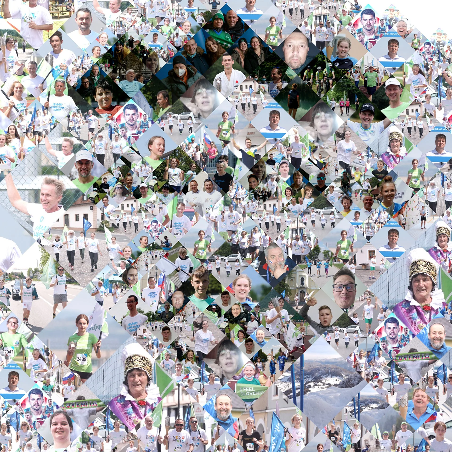  Mosaic art in motion for Olympic sports marketing 