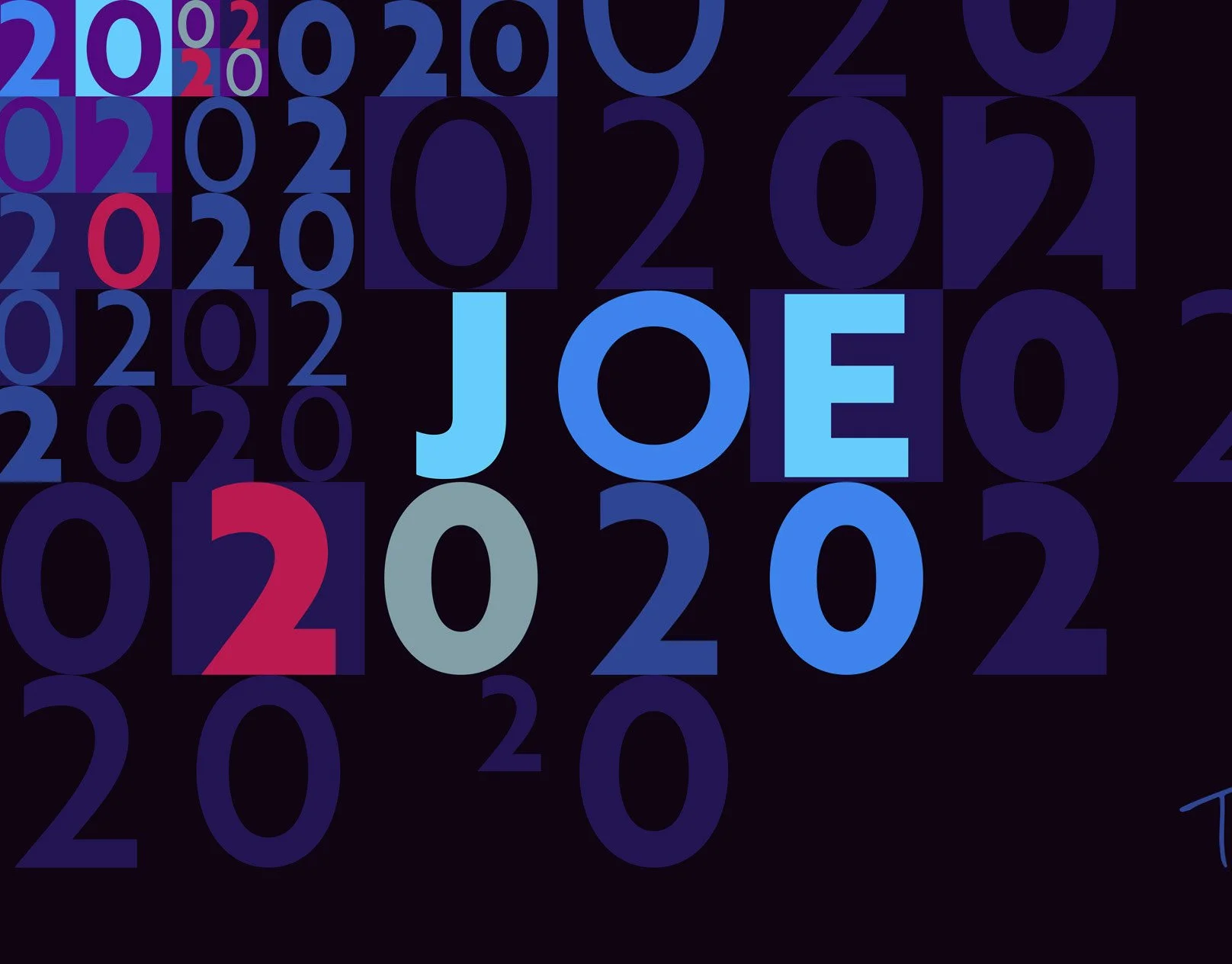  Joe 2020 mosaic for president campain 