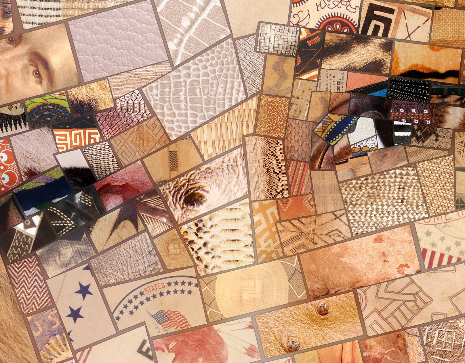  Detail of photomosaic, custom digital art 