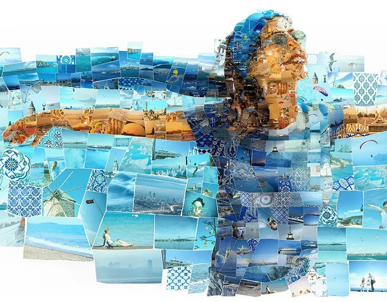 Turquoise mosaics&nbsp;for İDO