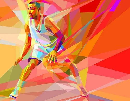 Lega Basket Serie A Neofuturistic Illustrations