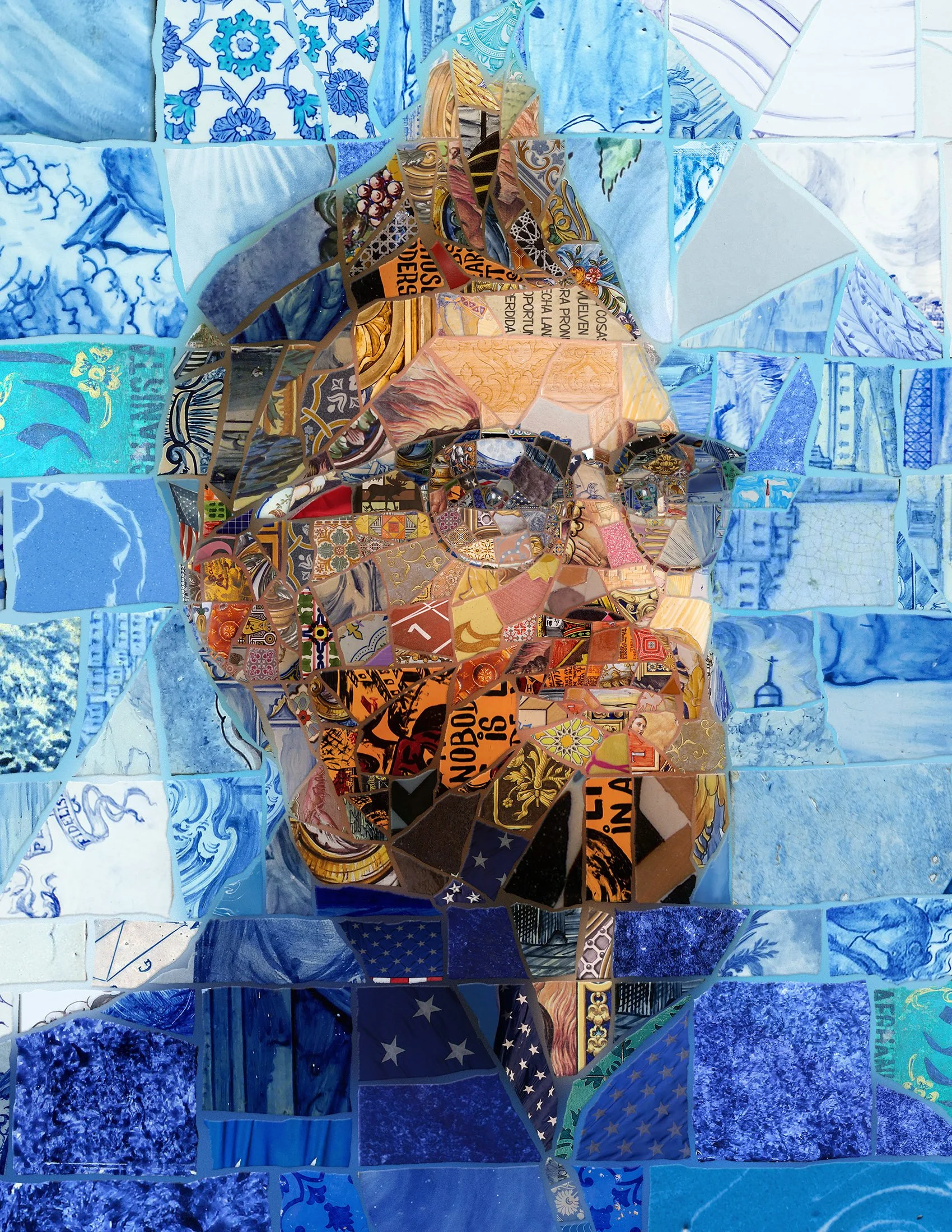  Brad Snyder art portrait for Olympics 