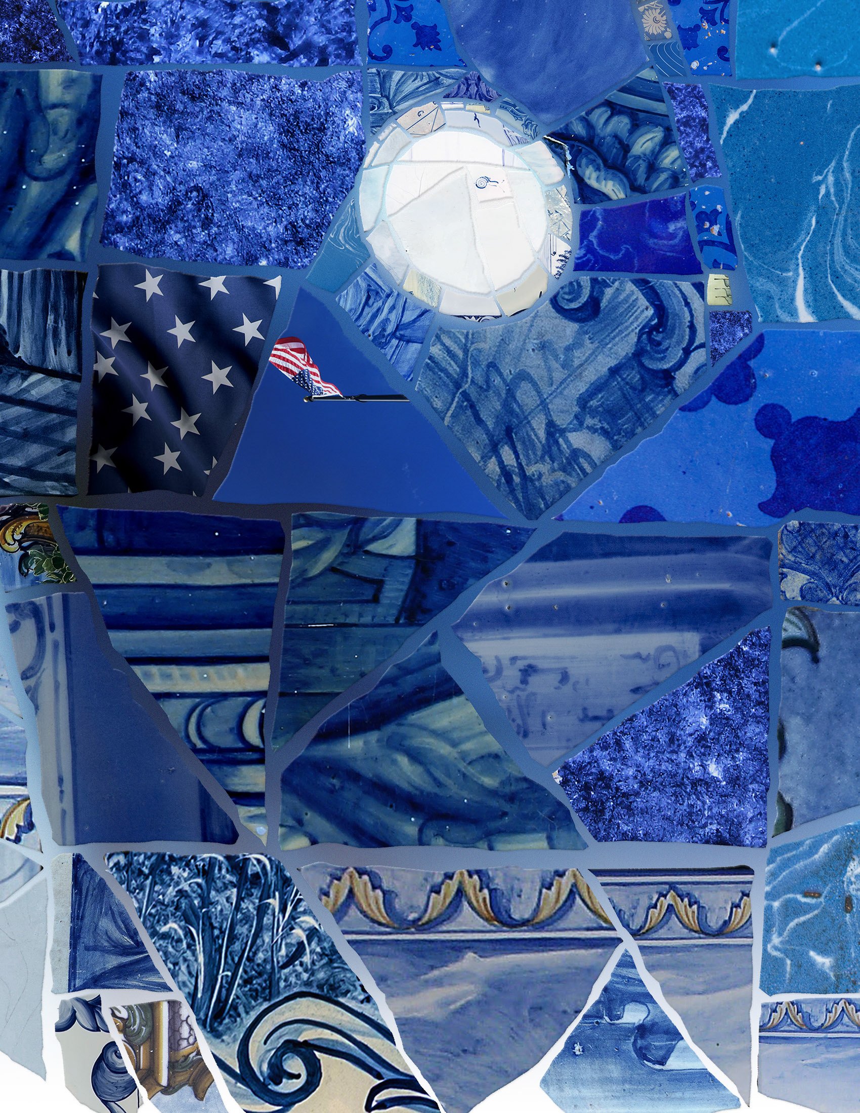  Mosaic art wallpaper for Olympic sports marketing. 