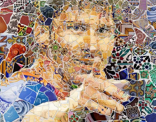 Lio Messi Trencadís Mosaics
