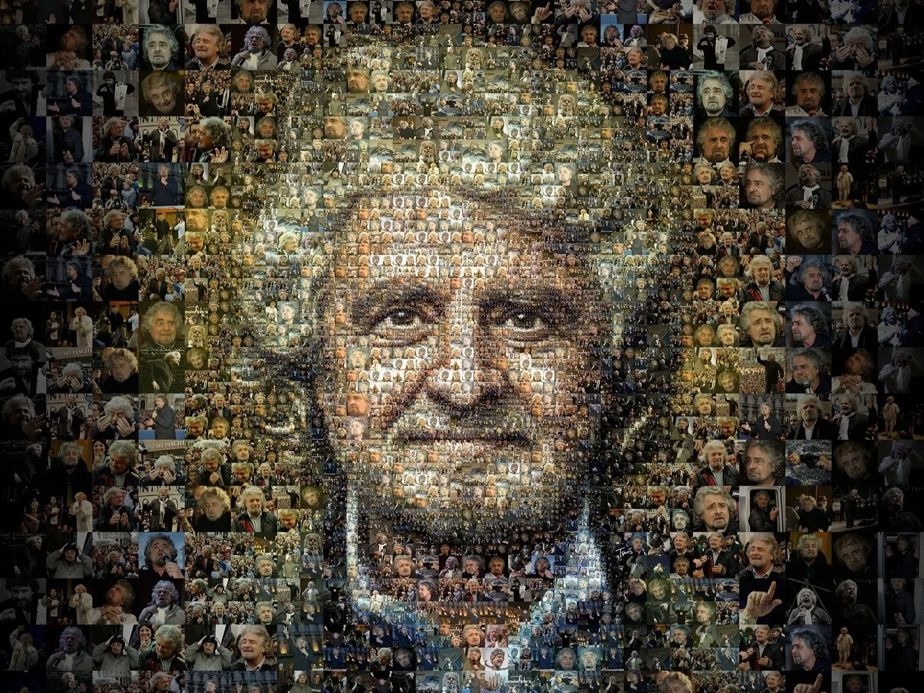 PANORAMA (Italy): Peppe Grillo's portrait.