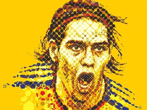 Falcao El Tigre Mosaic Portrait, CROMOS