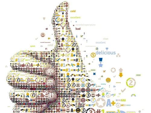 Sentiment Analysis Icon Mosaic, CACM Cover