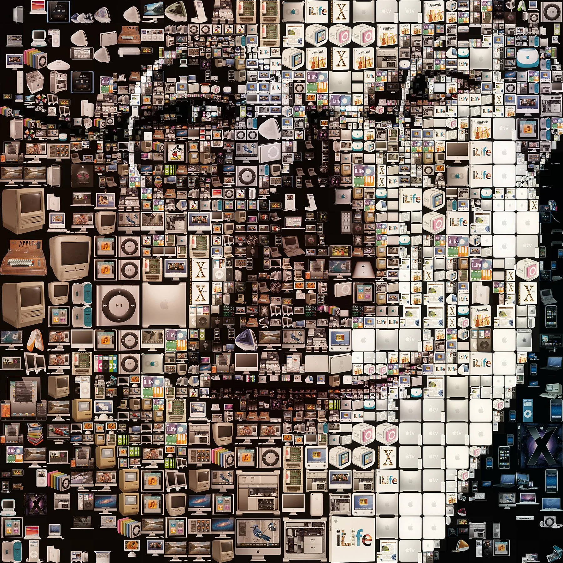   Close-up of Jobs mosaic  
