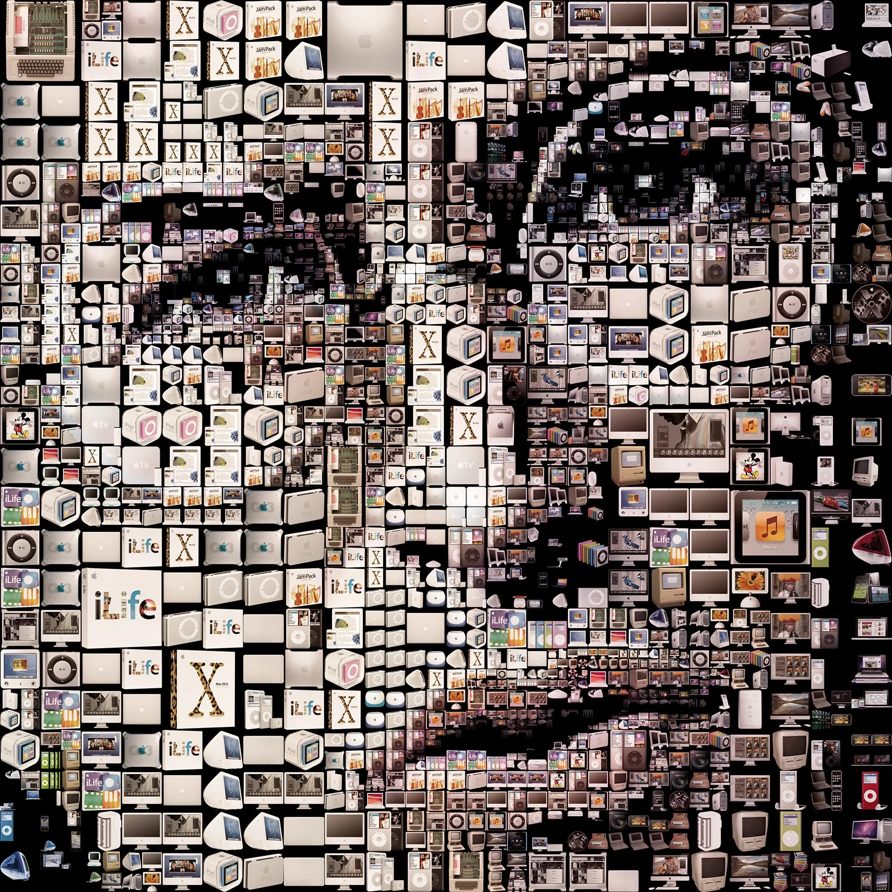  Close-up of Jobs mosaic  