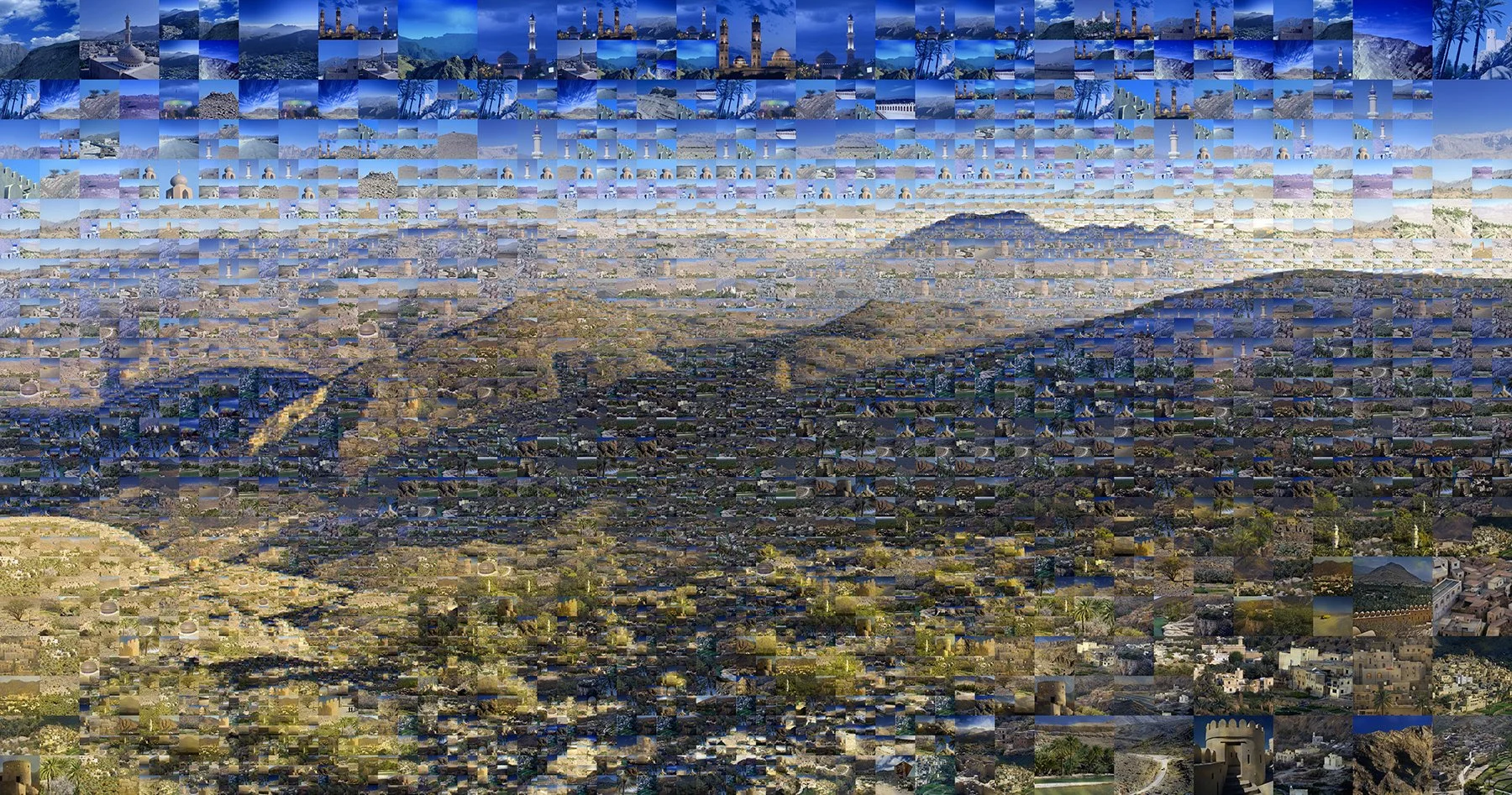   Oman mosaic illustration  