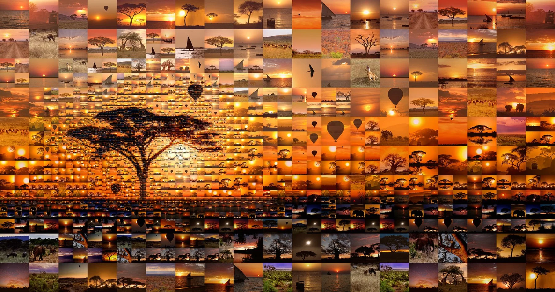   Dar Es Salaam, Tanzania, mosaic illustration  