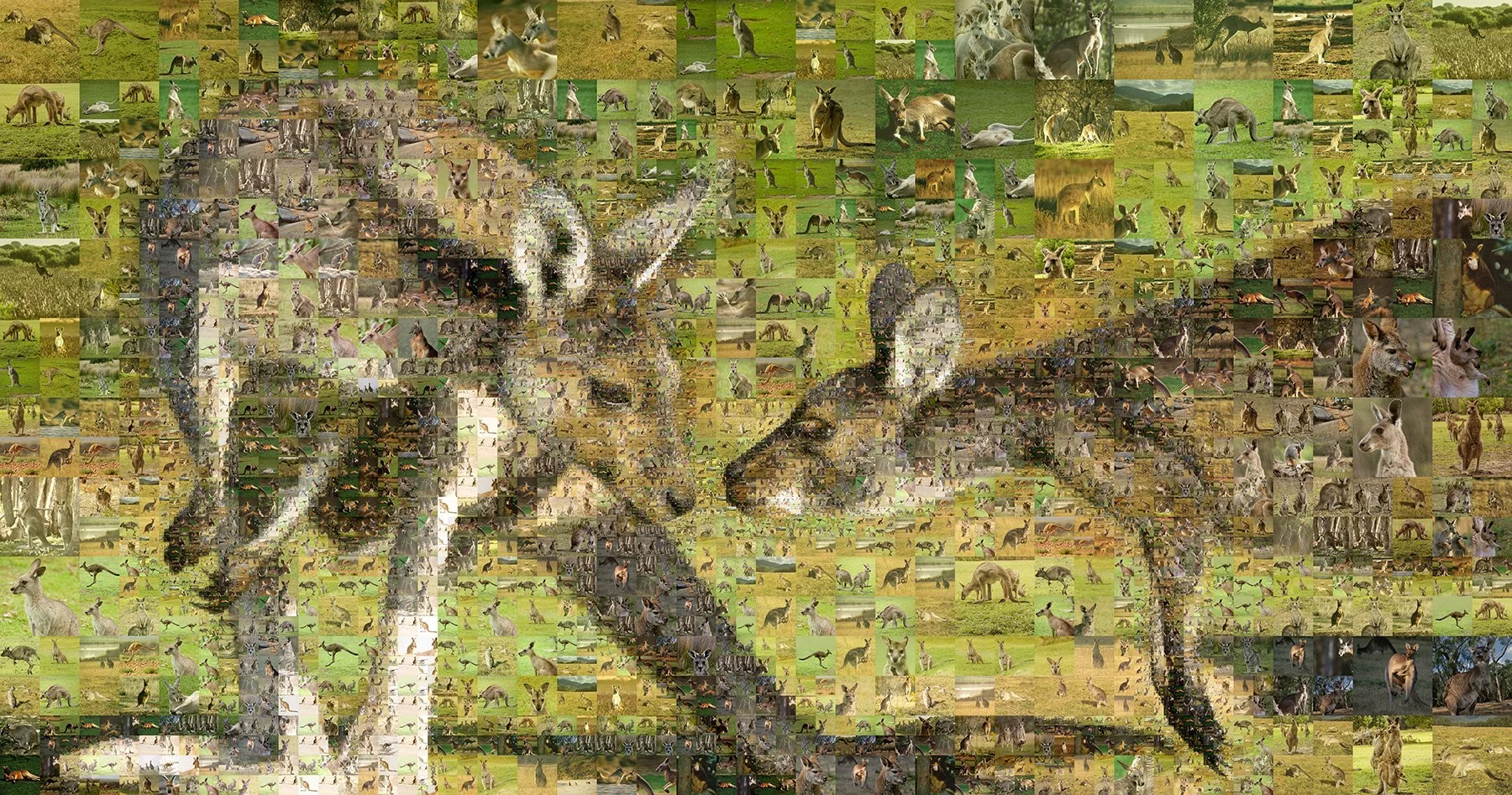   Perth, Australia, mosaic illustration  