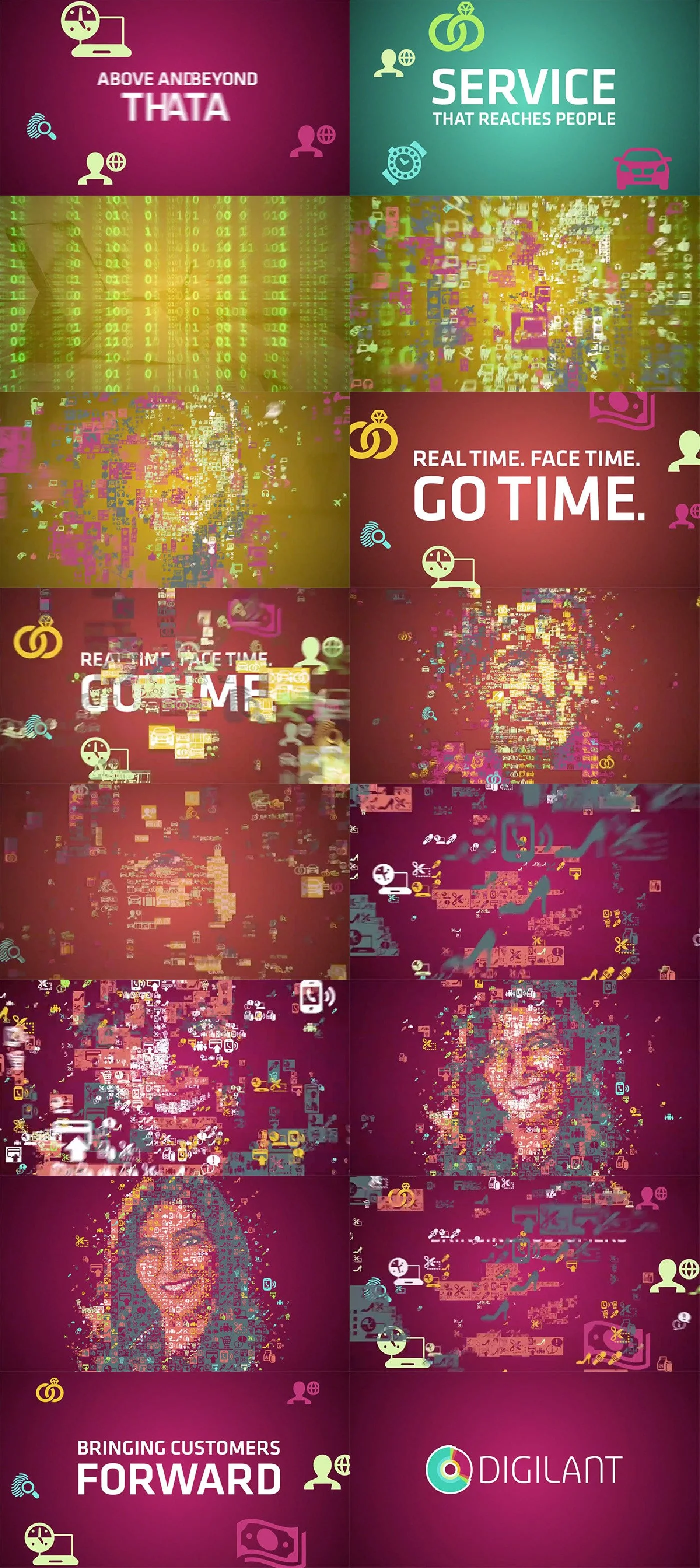   Frames from the TVC. &nbsp;  