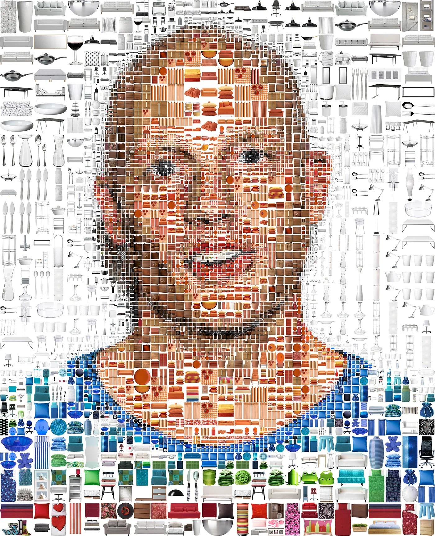   IKEA mosaic – IKEA products as tesserae  