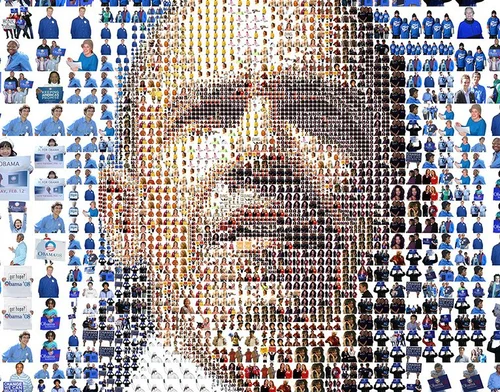 Obama 2008 Supporters Mosaics