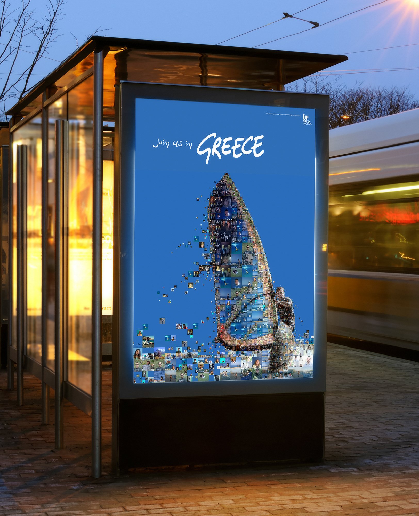   Bus station posters.  
