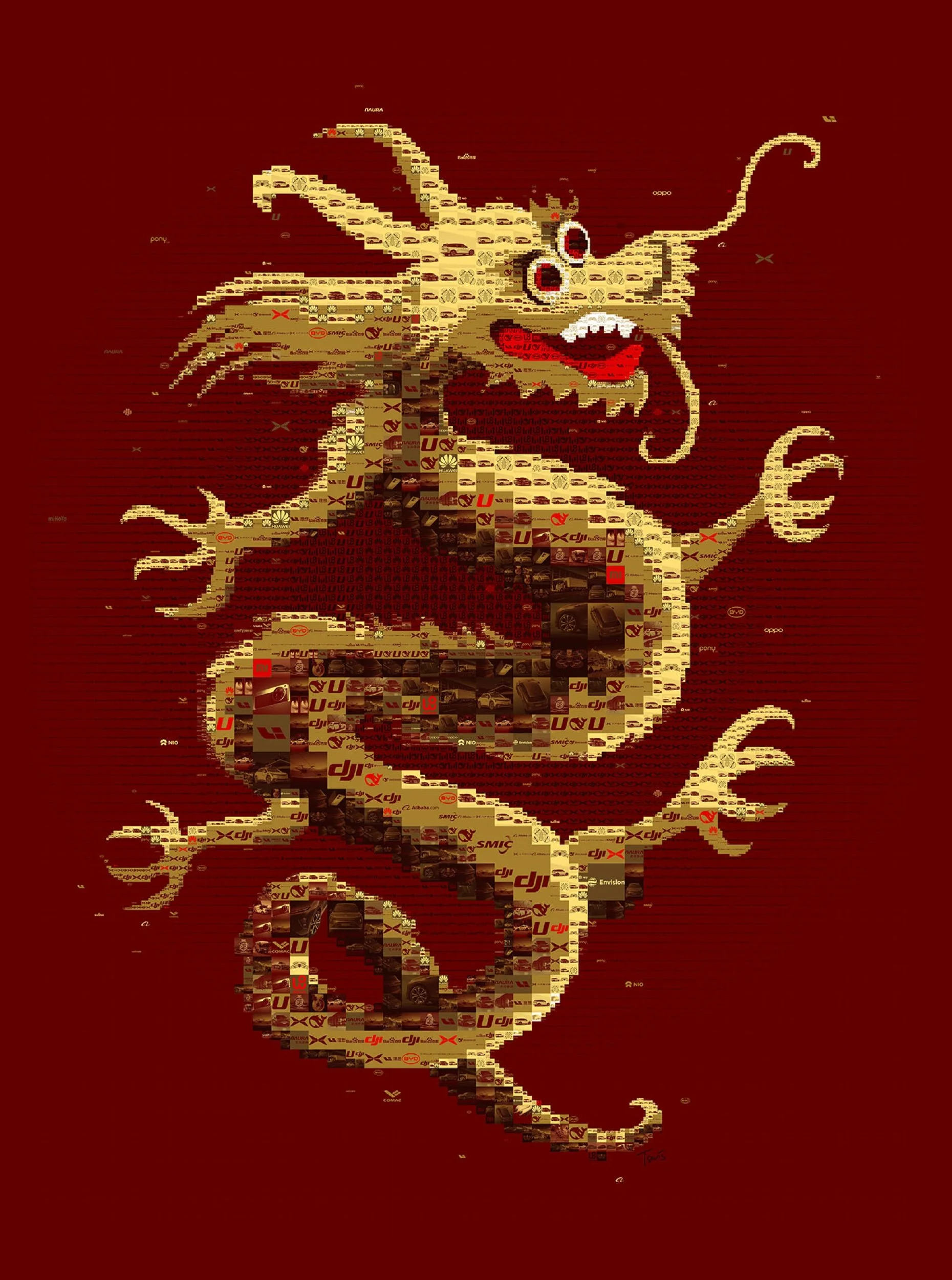 Algorithmic Mosaic for Tech: Creating Fortune’s AI Dragon