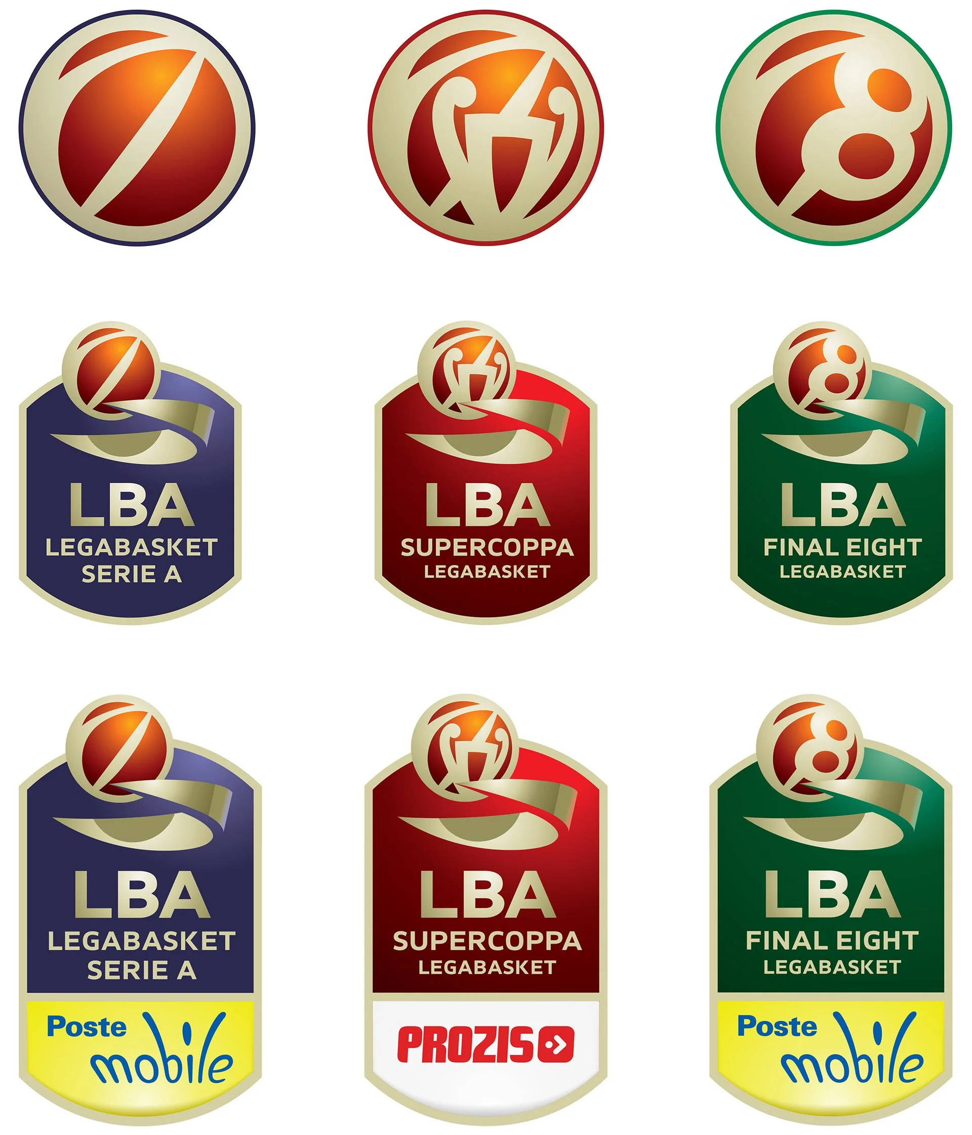 Lega Basket Serie A logotype – detailed branding system by Paolo Guidobbono. Neofuturistic illustration context.
