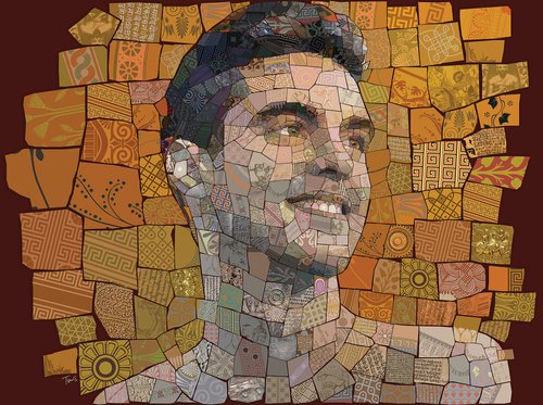 George Zarkadakis Book Cover Mosaic Portrait