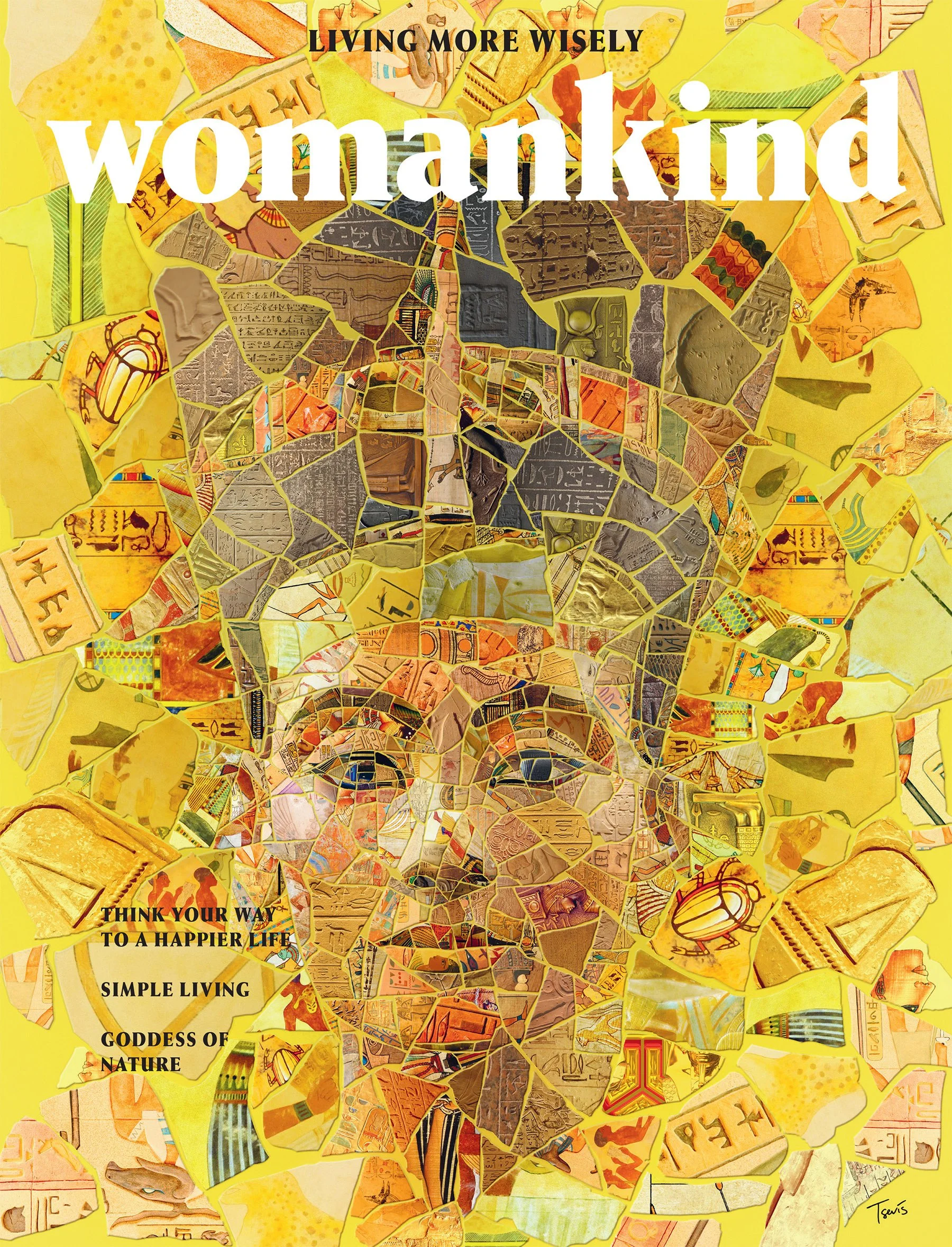 Womankind magazine cover illustration