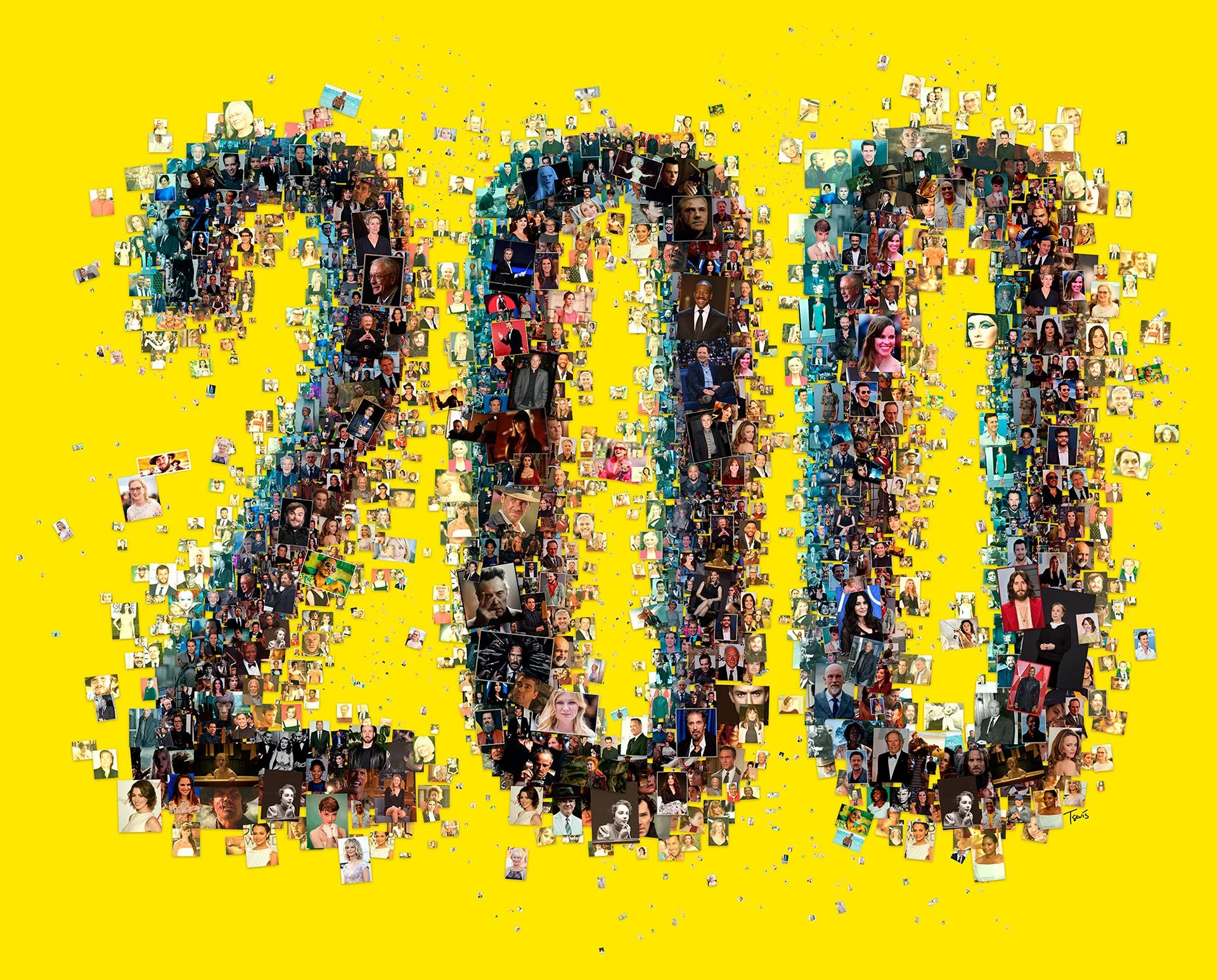 200 Cinema Stars Mosaic