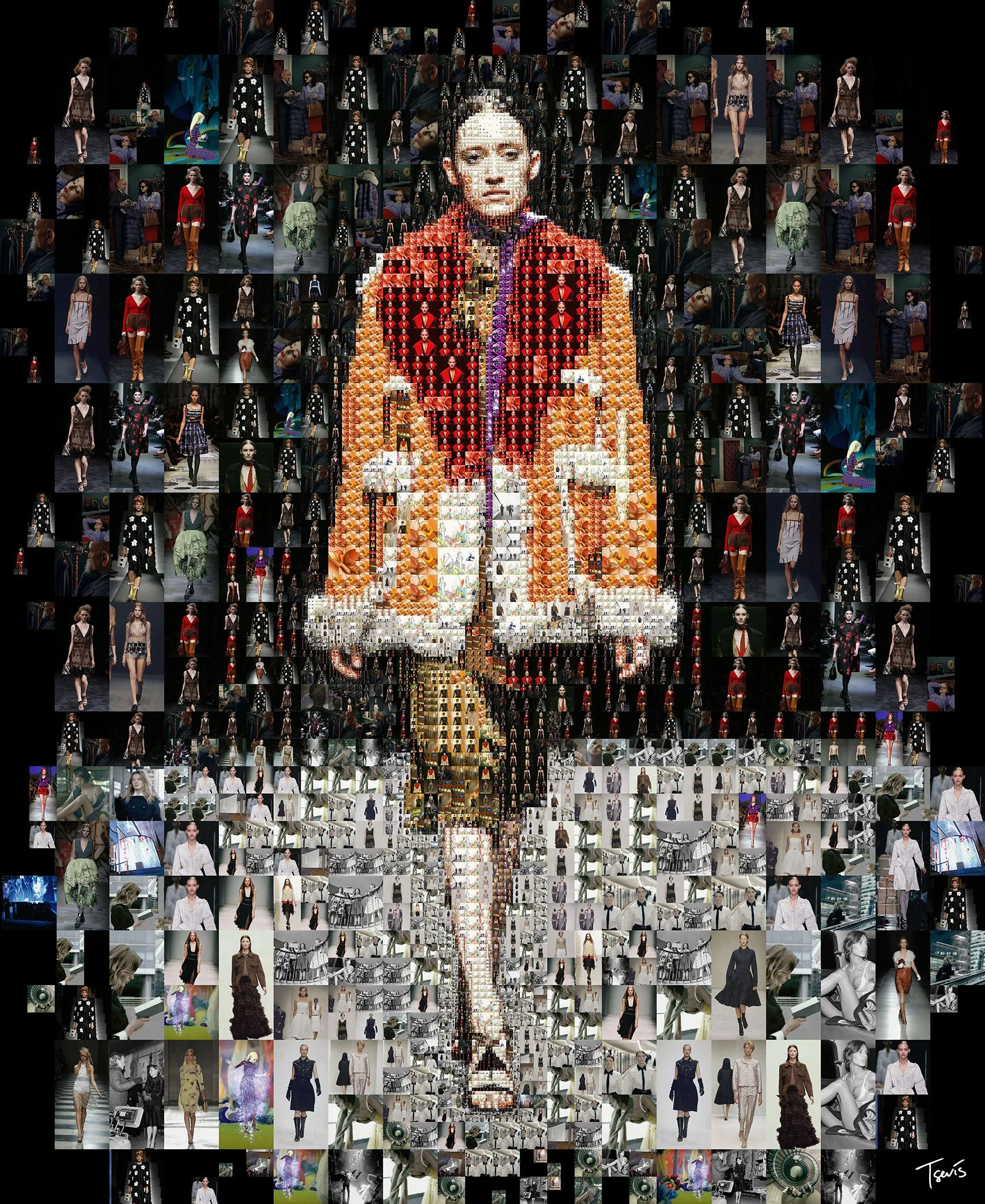 Prada fashion mosaic