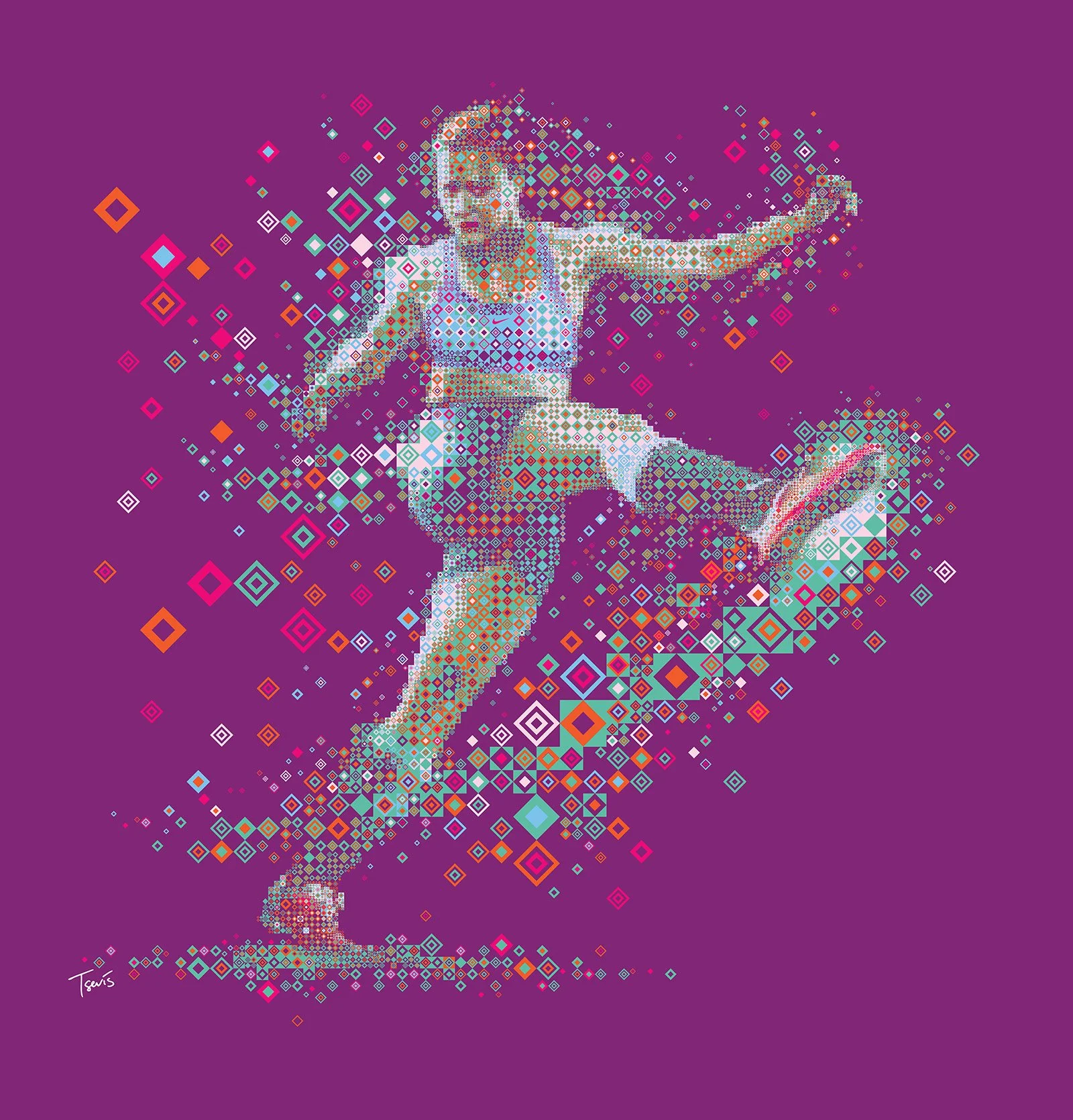 tsevis-female-athlete-mosaic-vibrant-geometric-style.jpg