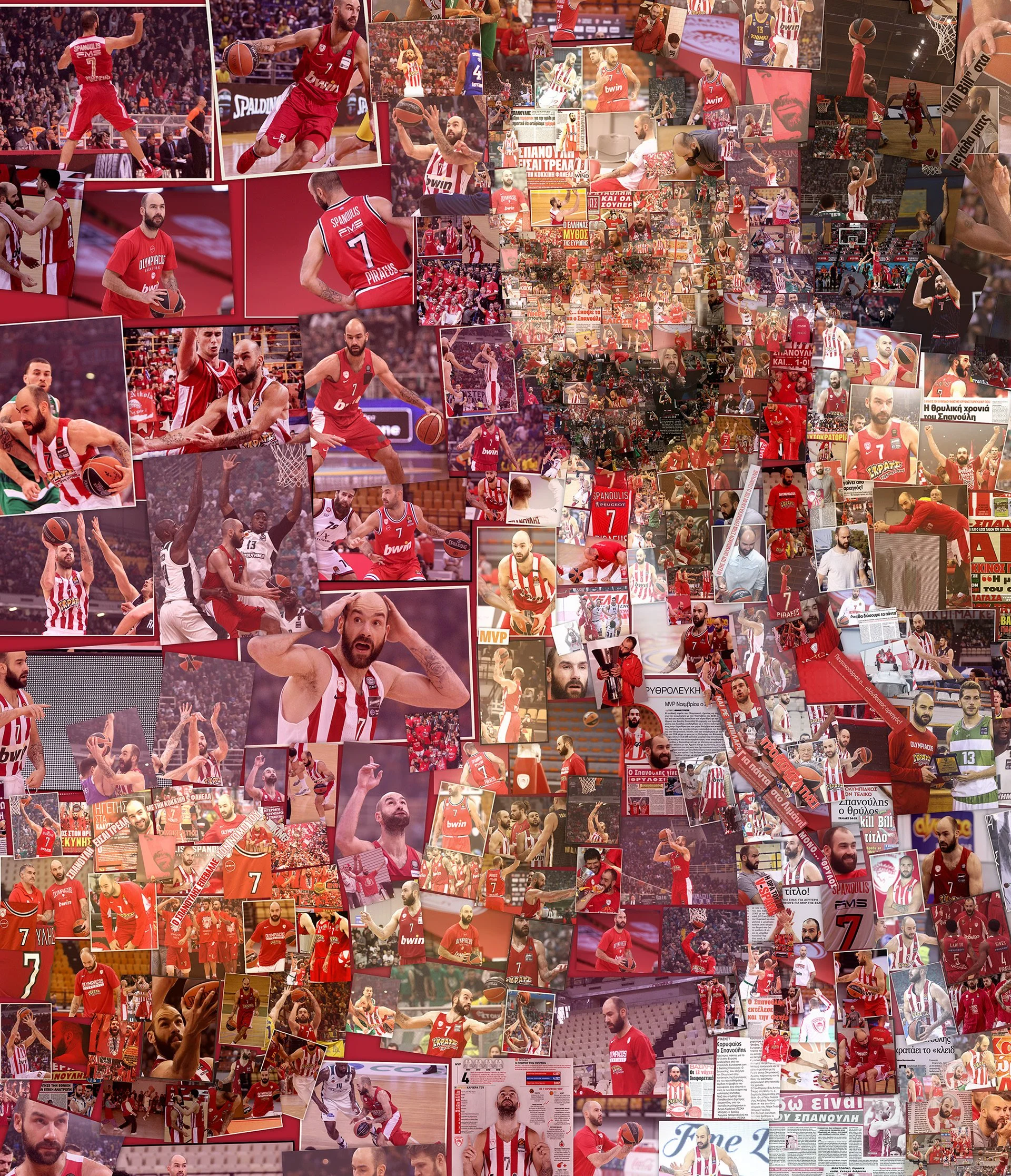 Basketball player portrait, sports event illustration