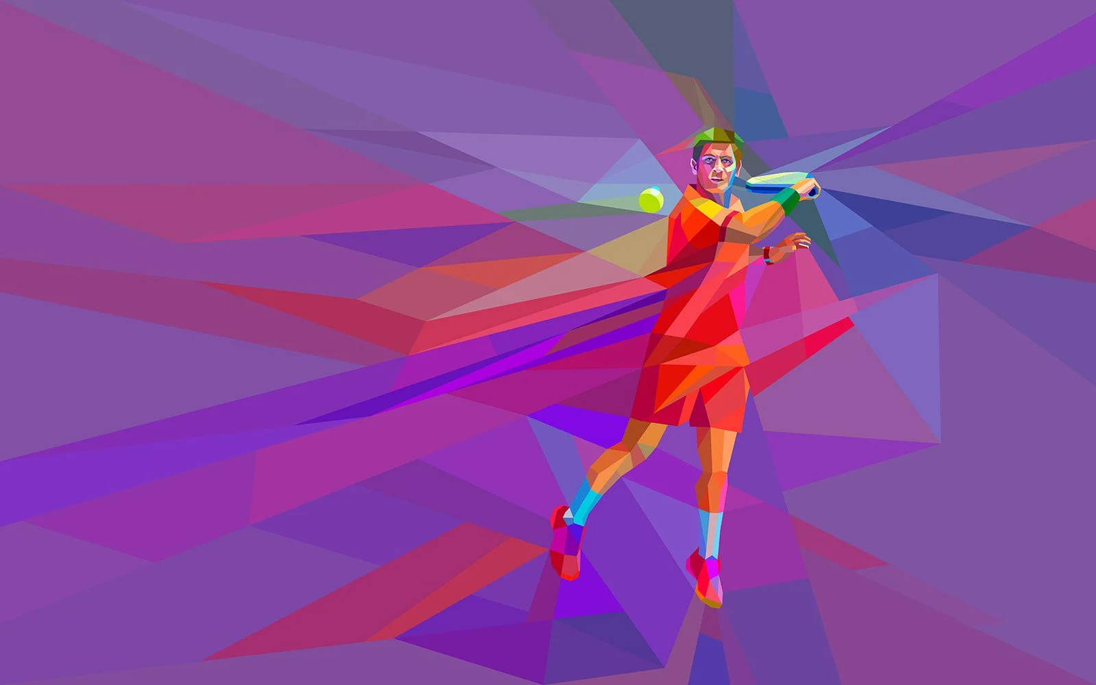 Graphic padel tennis illustration with the essence of competitive sports, dynamic sports art