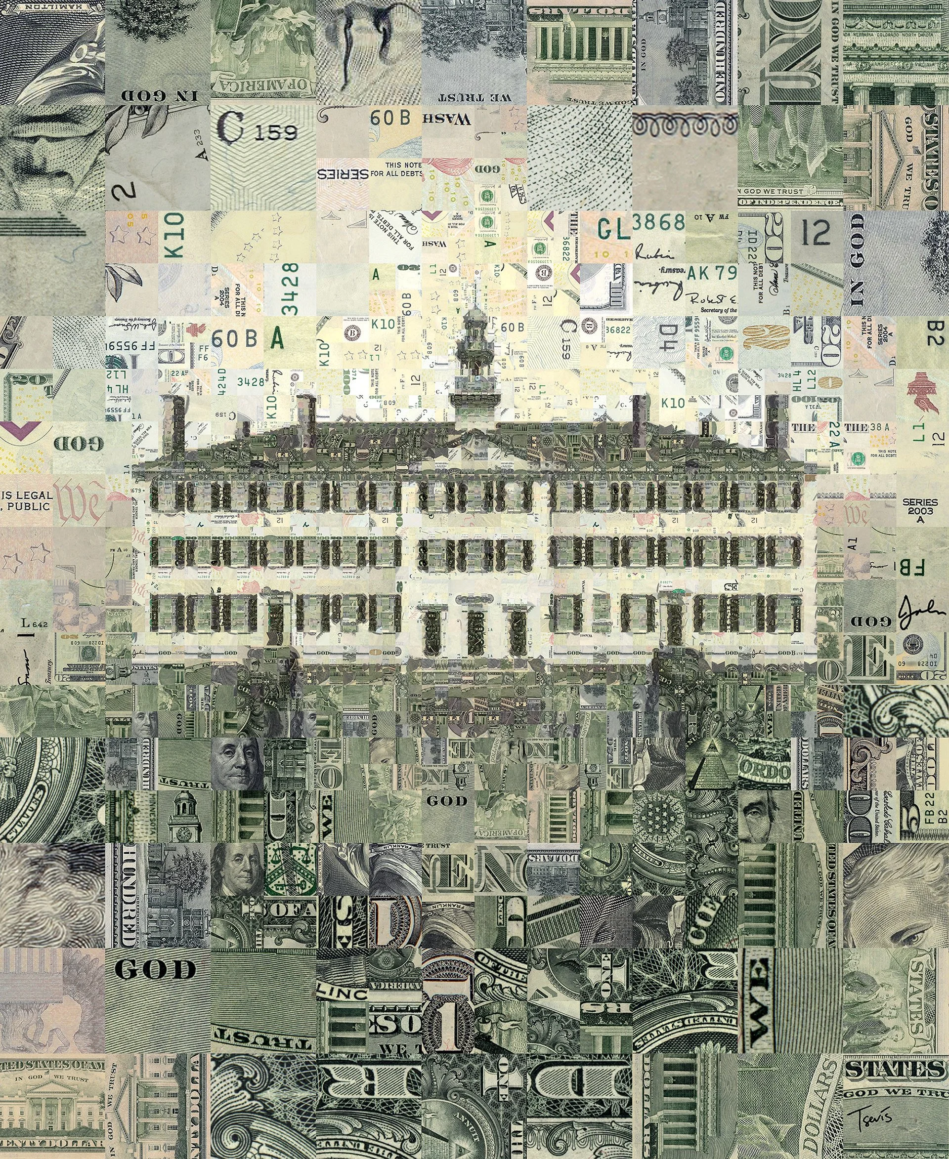 Dartmouth Hall Dollar Mosaic
