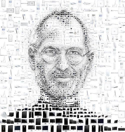 Steve Jobs Twin Mosaics, Panorama