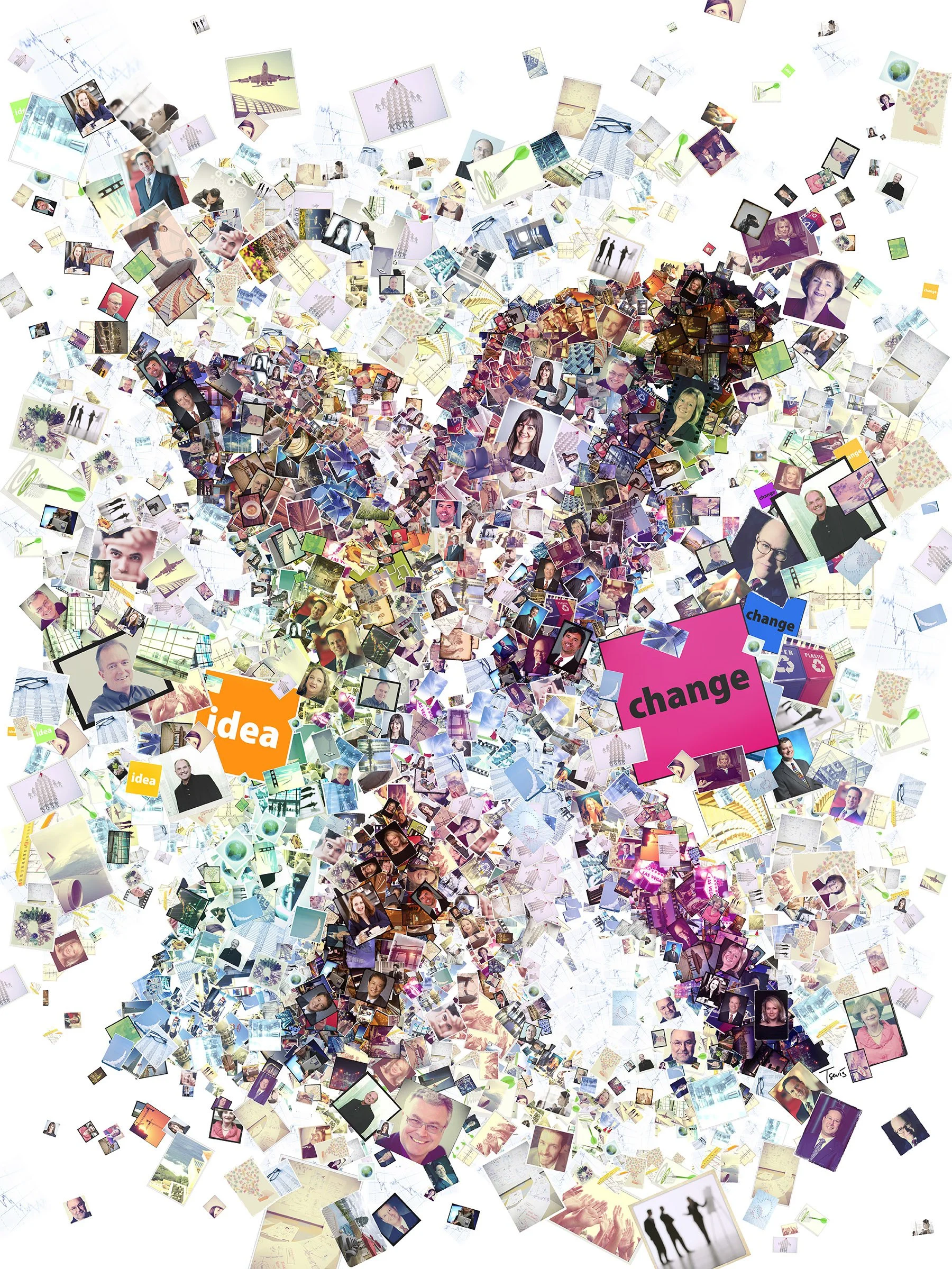 IdeaXchange mosaic for MeetingsNet magazine.
