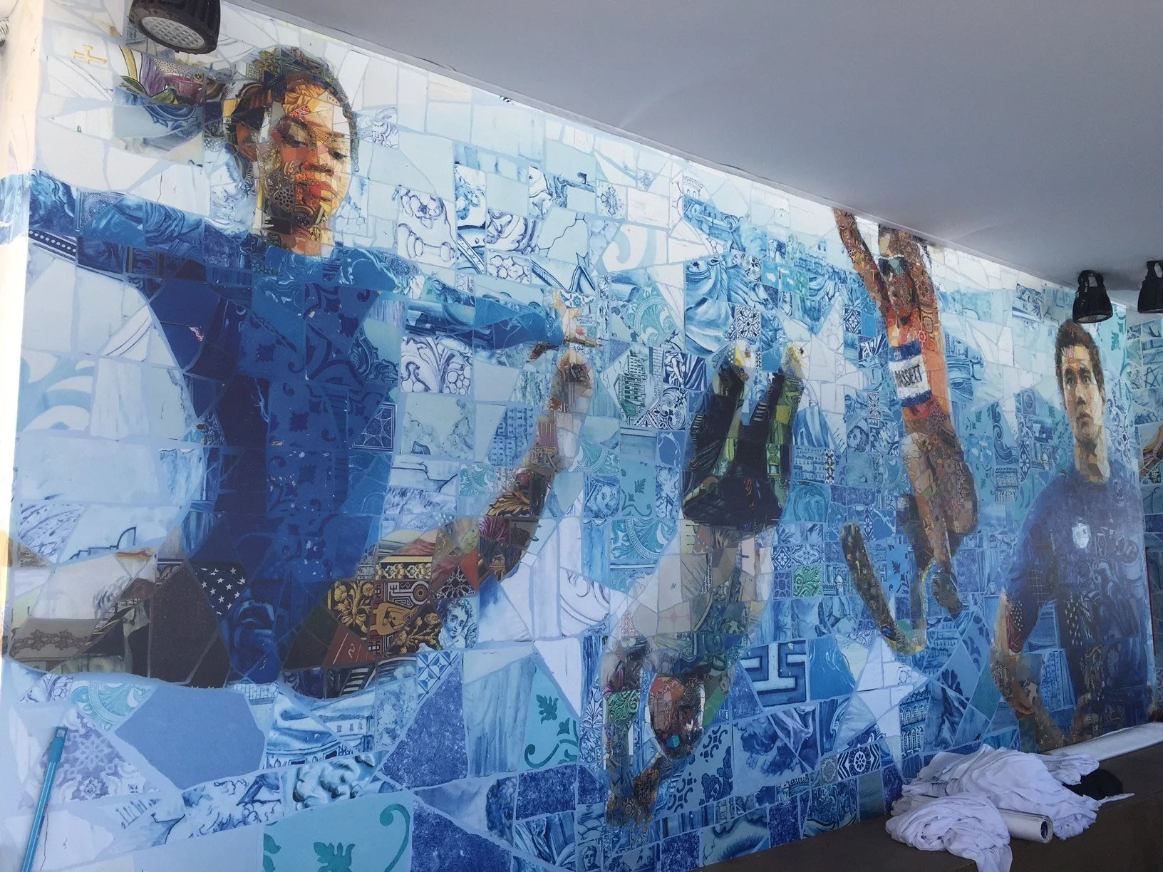 Culture Blend in mosaic wallpaper, advertising partnerships