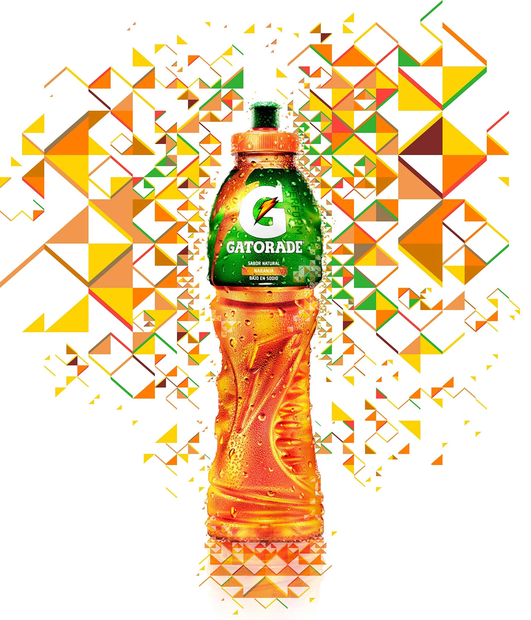 Gatorade Evoluciona orange bottle