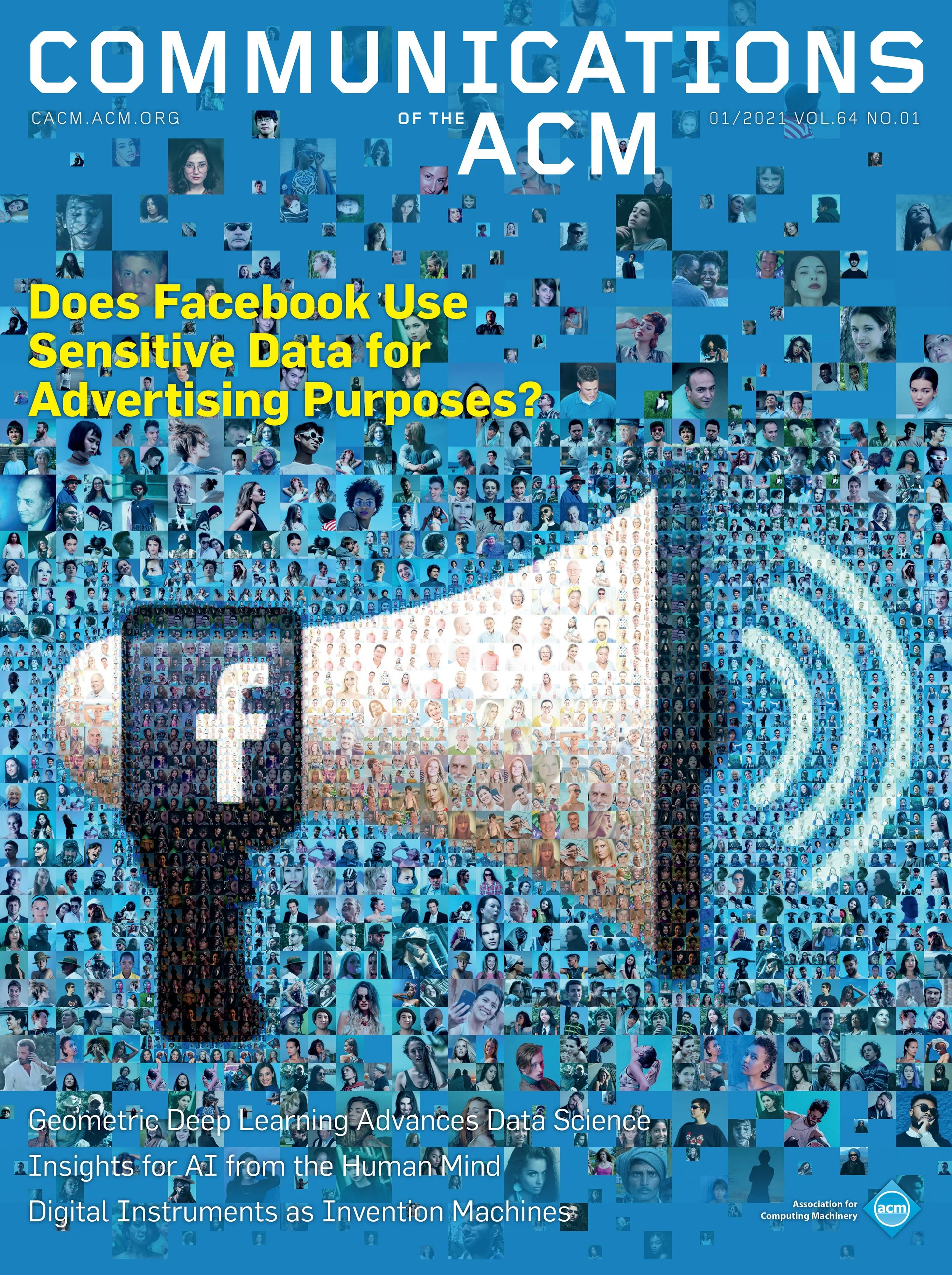 Communication illustration for media cover design