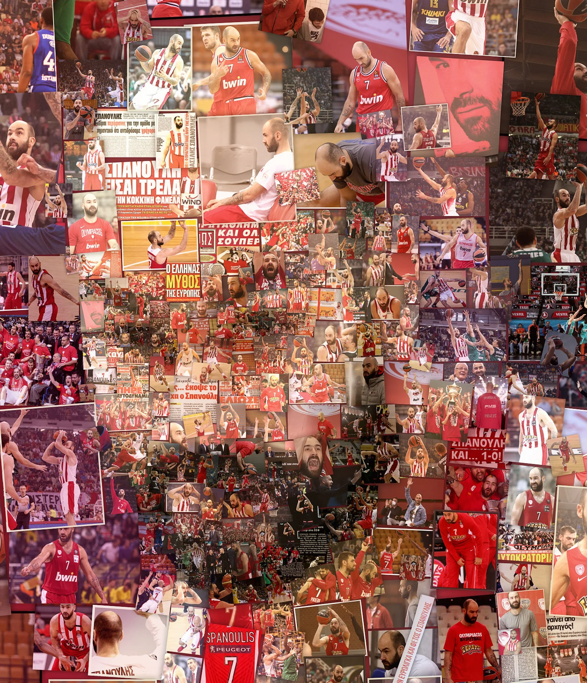 Artwork for honoring a sports player