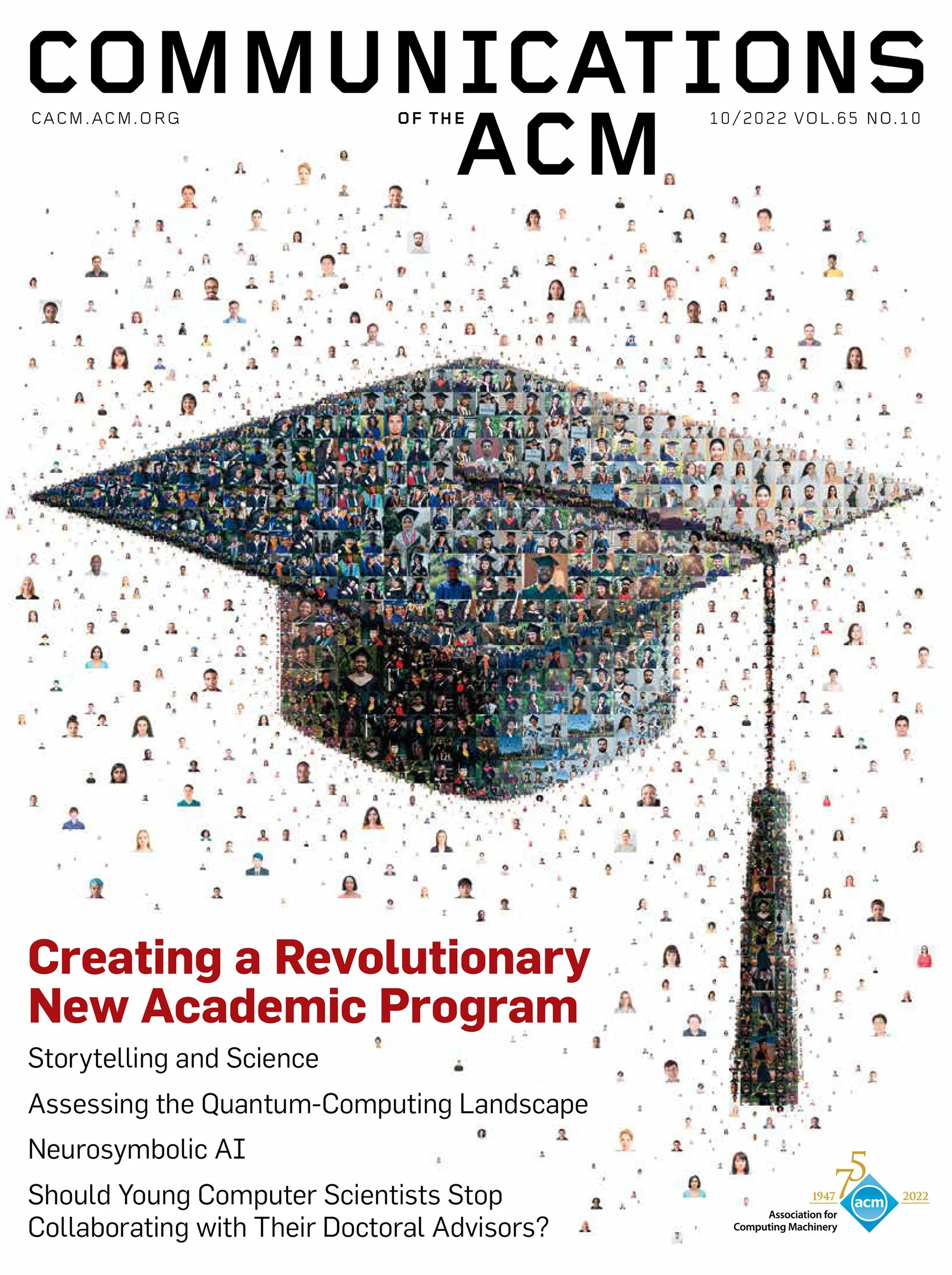 Photomosaic for the cover of Communications of ACM vol.65