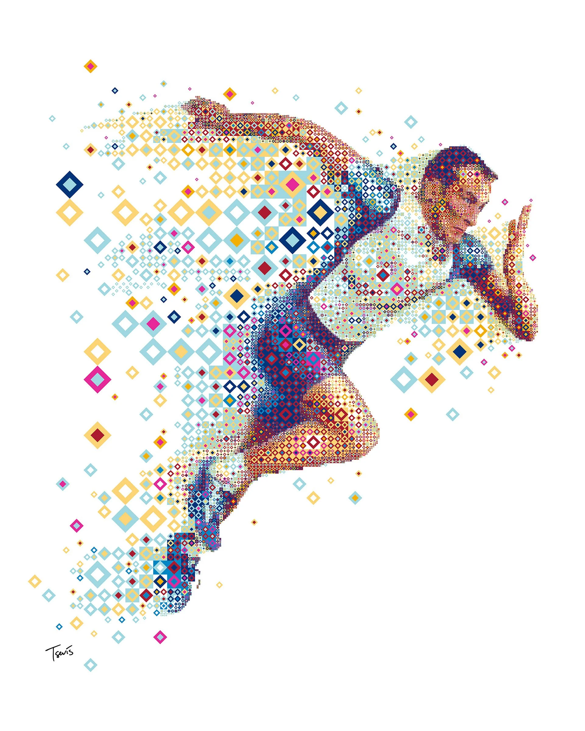 Sport industry advertising for huge surfaces