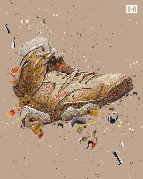 Travis Scott Air Jordan 6 Sneaker Mosaic
