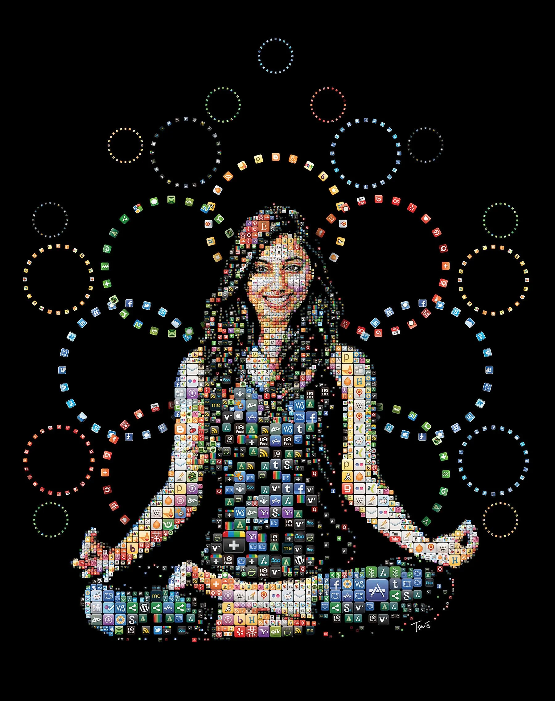 Shama Kabani social media mosaic