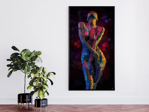 Give Me the Night, African Bricks algorithmic mosaic print by Charis Tsevis