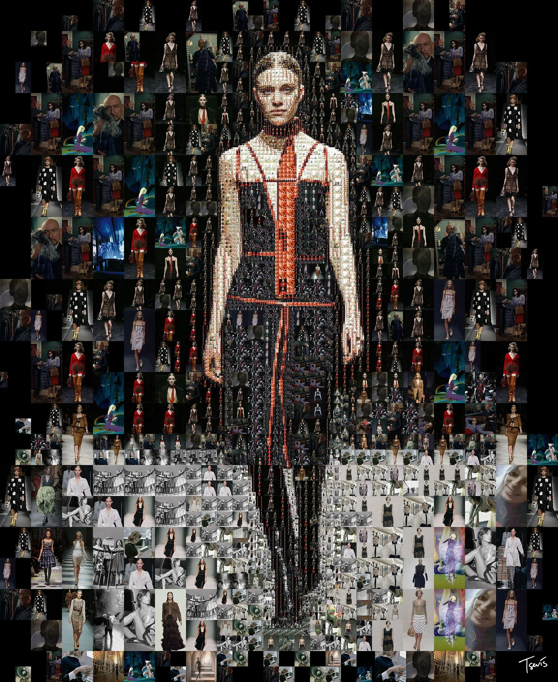 Prada fashion mosaic