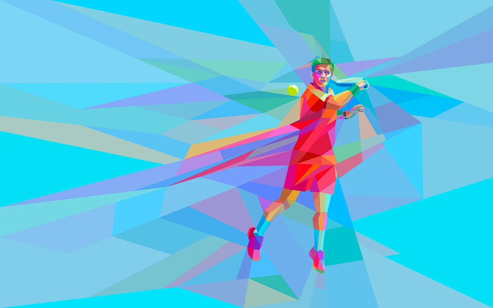 Artistic portrayal of padel tennis action, modern aesthetics and sports imagery
