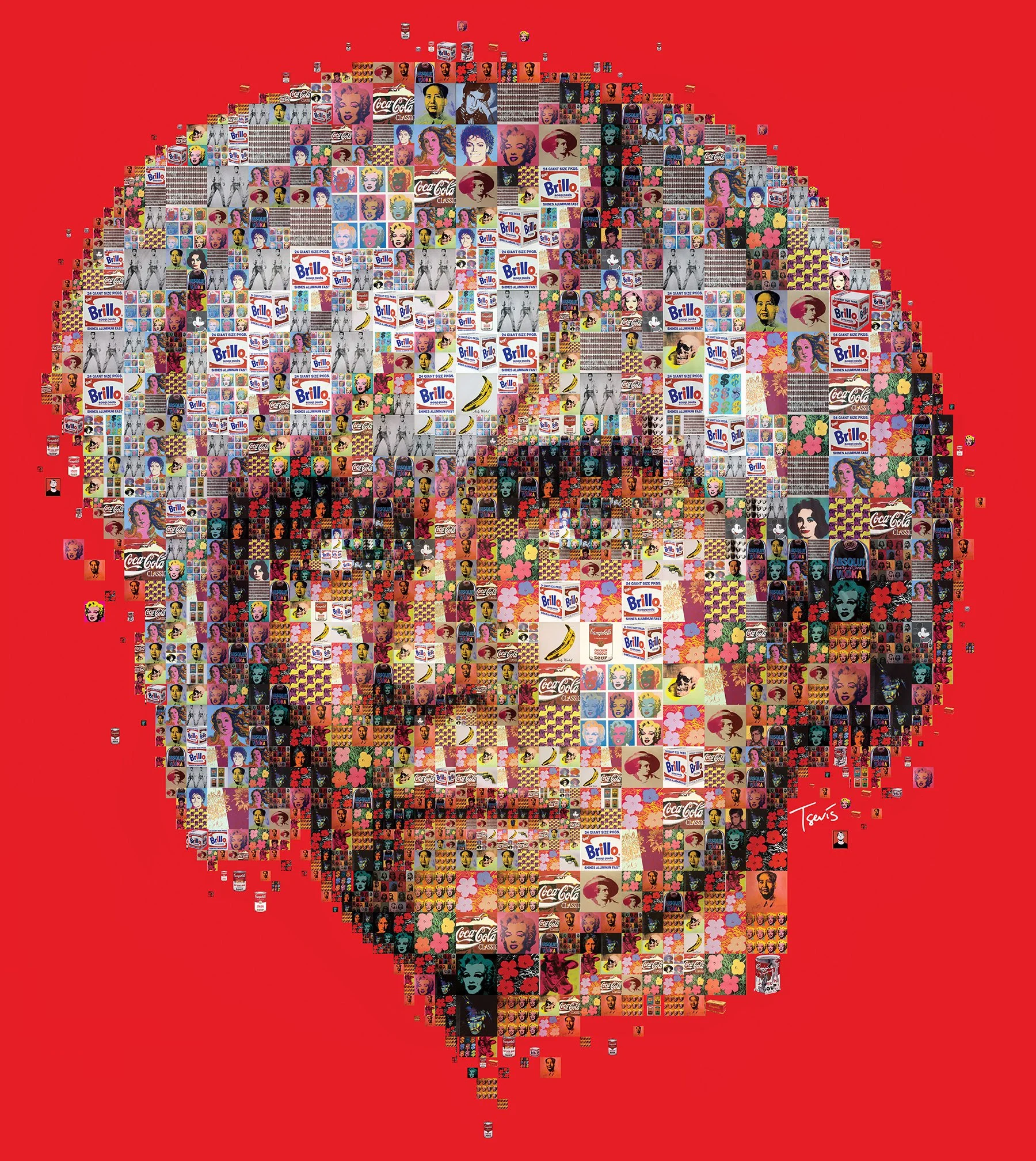 Andy Warhol pop art mosaic