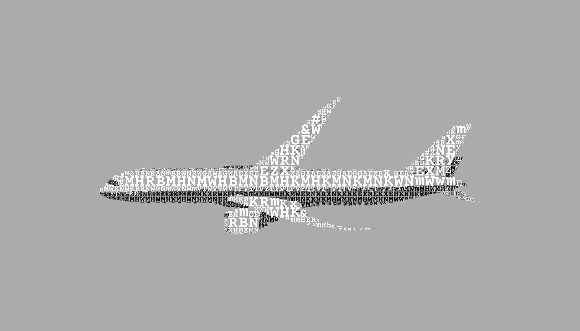 plain typographic mosaic