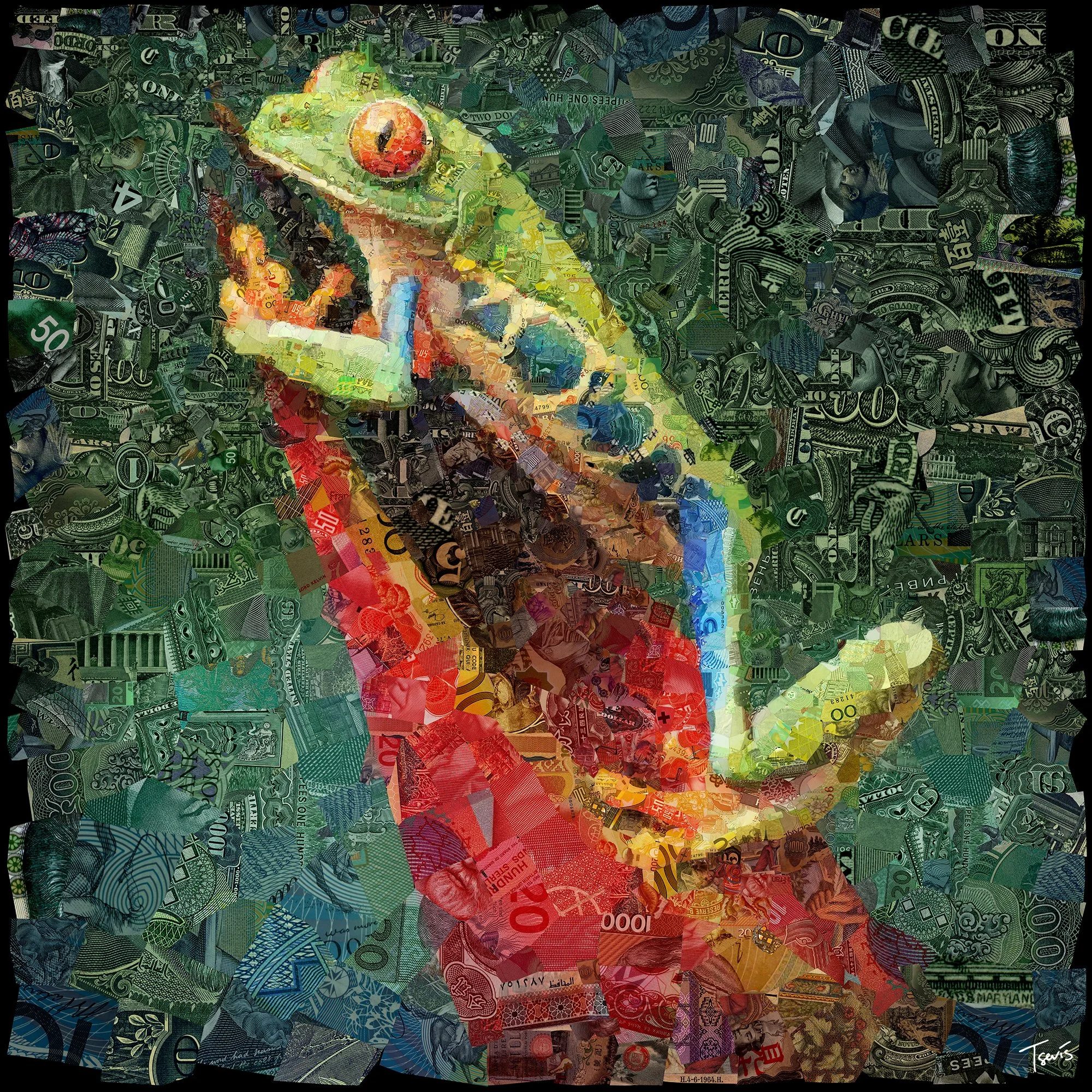 Vibrant Mosaic Collage Symbolizing Adaptability and Transformation