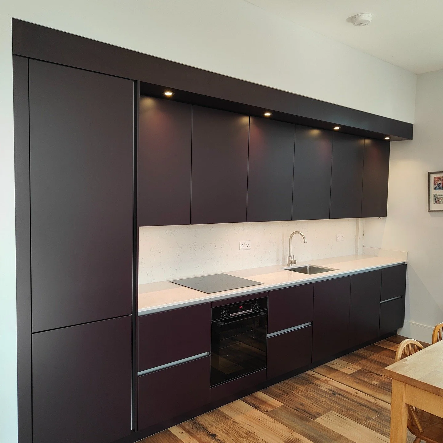 So Pleased with the results of this fit. 
Such a simple space, designed with detail and crafted into a statement. 
Sweat the Small Stuff!

#rennovation #kitchens #madewithlove #purple