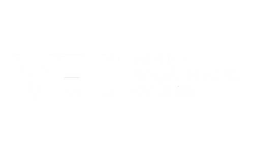 Logo of VEC Virtual Engineering Centre in black and white.